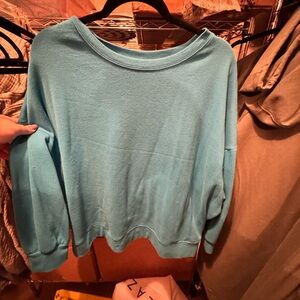 Cropped Blue Sweatshirt